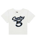 Sp5der Cuntry 5 Baby Tee White